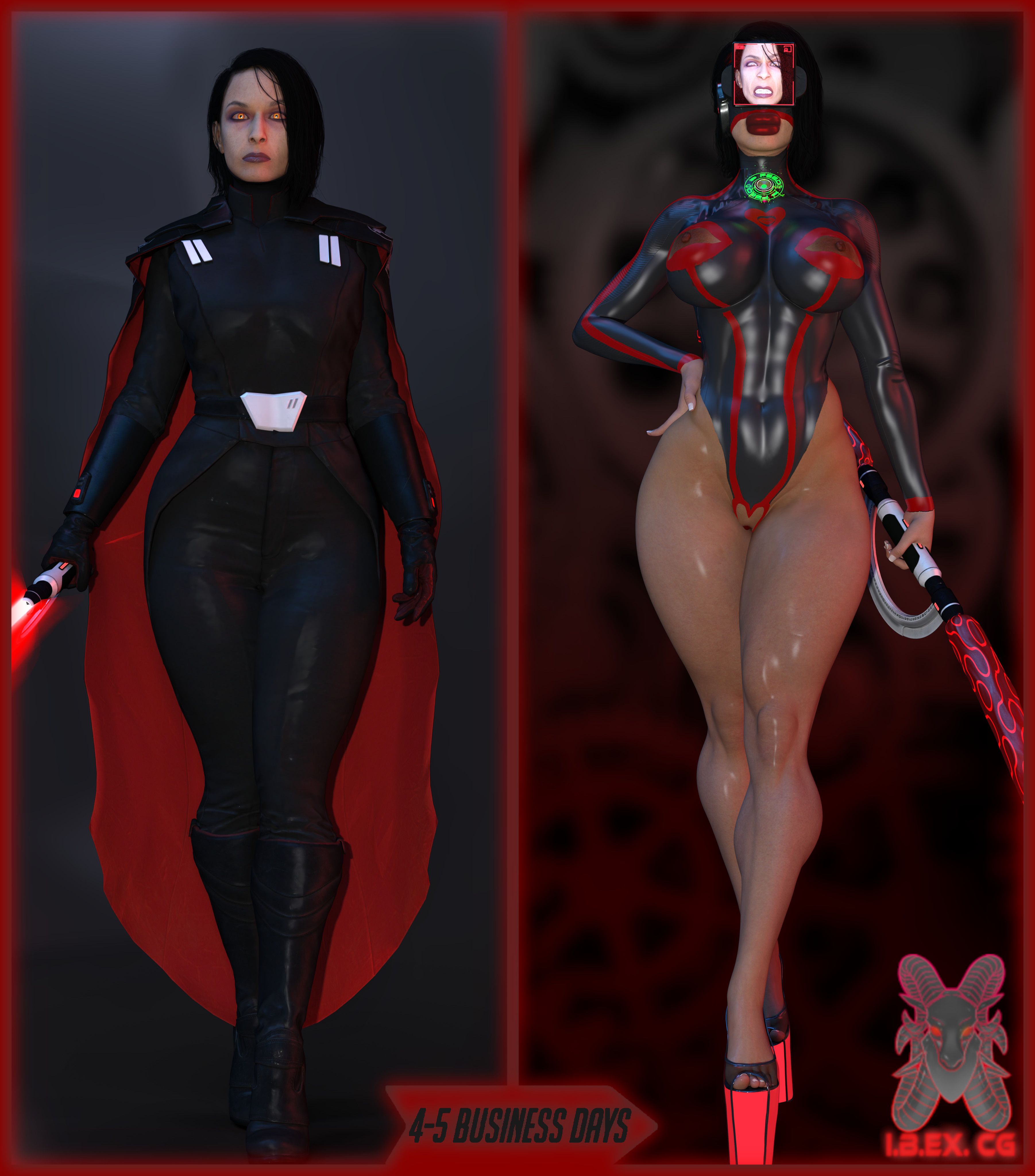 3d, ass, big ass, big breasts, big butt, blowbot (ibex), blowjob, blowjob face, body modification, brainwashing, breasts, dildo, dildo in pussy, drone, droneification, dronification, female, female only, high heels, ibex-cg, inquisitor (star wars), jedi: fallen order, lightsaber, mind break, mind control, platform heels, pussy, queen of spades, red lightsaber, second sister, sex toy, slave, star wars, tongue, tongue out, trilla suduri, vaginal penetration