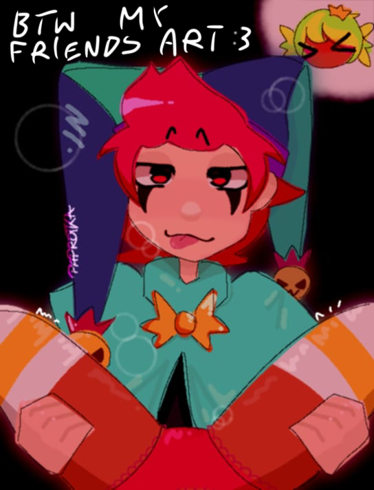 brawl_stars chester_(brawl_stars) eating_pussy hat mandy_(brawl_stars) panties straight straight_sex tongue tongue_out