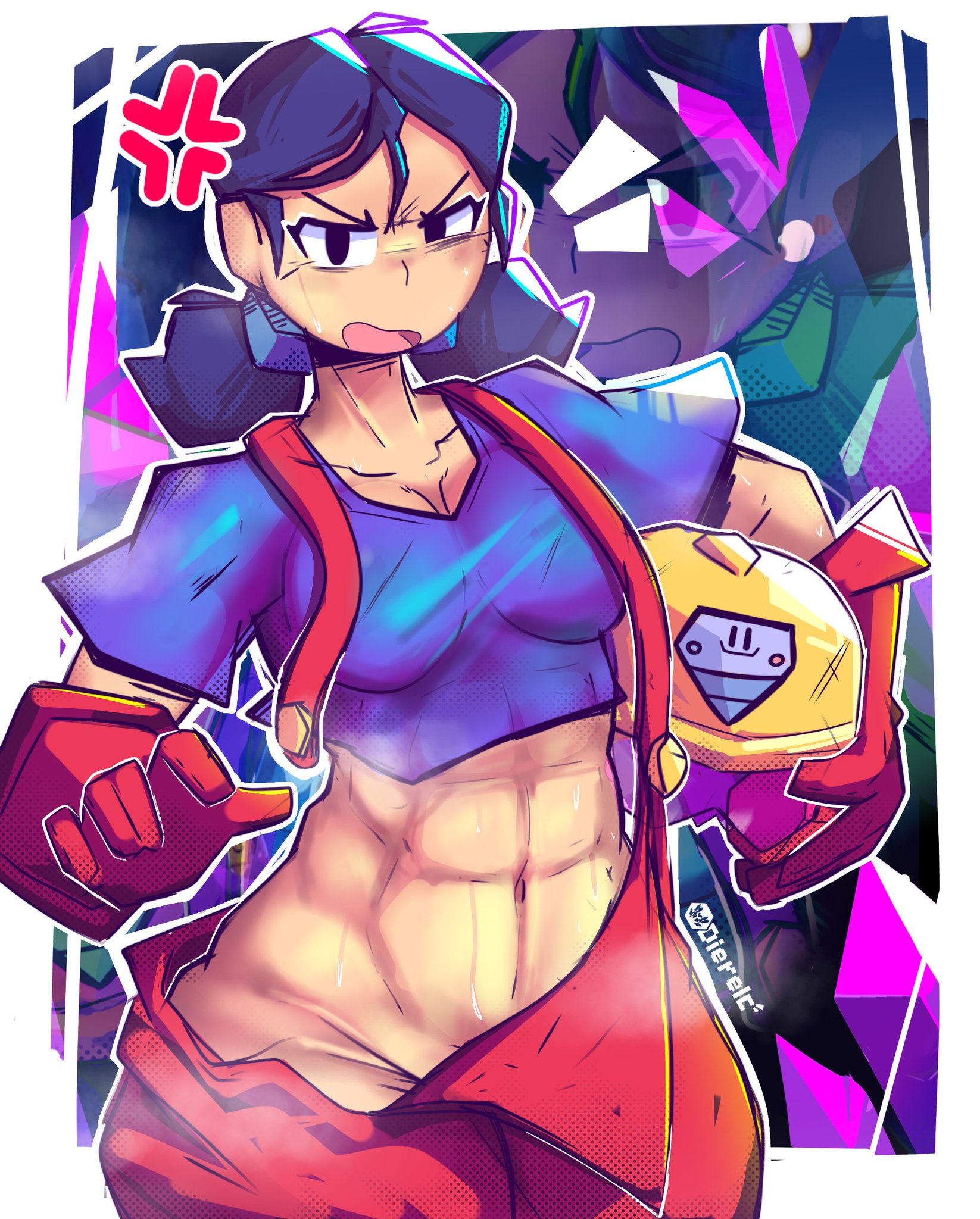 brawl stars, dierelc, female, jacky (brawl stars), tagme