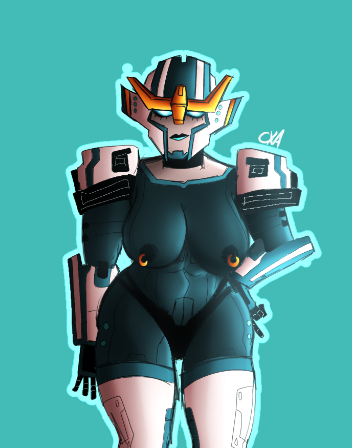 abs areola autobot choker chromexorannex cybertronian exposed_breasts exposed_nipples fit_female lips lipstick nipple_piercing ourobouro panties pierced_nipples robot robot_girl slutty_clothing slutty_outfit small_panties strongarm_(transformers) thick_thighs thigh_gap thighhighs thighs transformers transformers_robots_in_disguise_(2015)