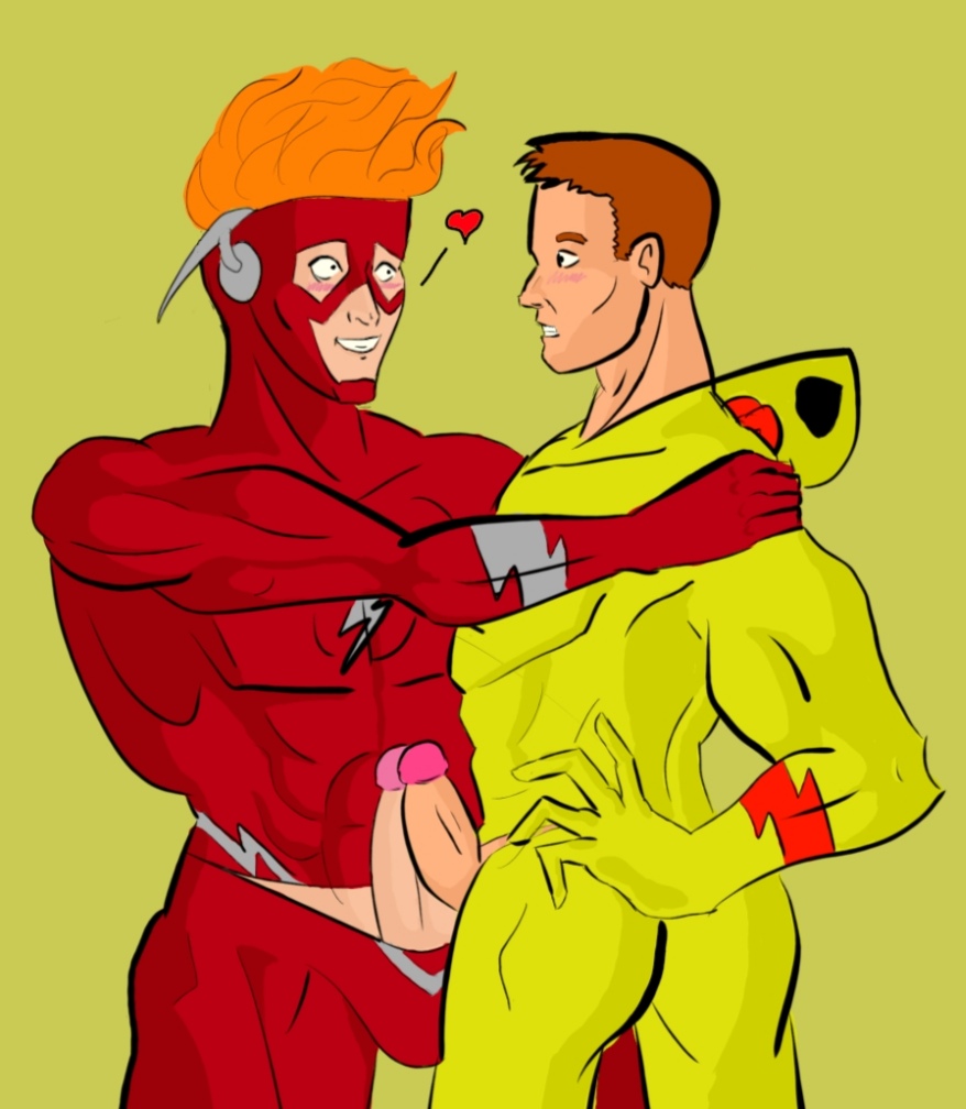 2boys comic dc dc_comics flash gay hunter_zolomon the_flash wally_west zoom