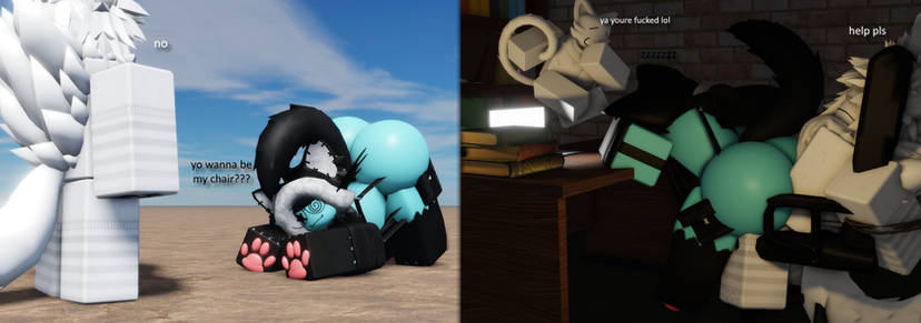 3d, ass, big ass, femboy, furry, gay, luvia (mermio), male, massive ass, mermio, roblox, robloxian, tagme