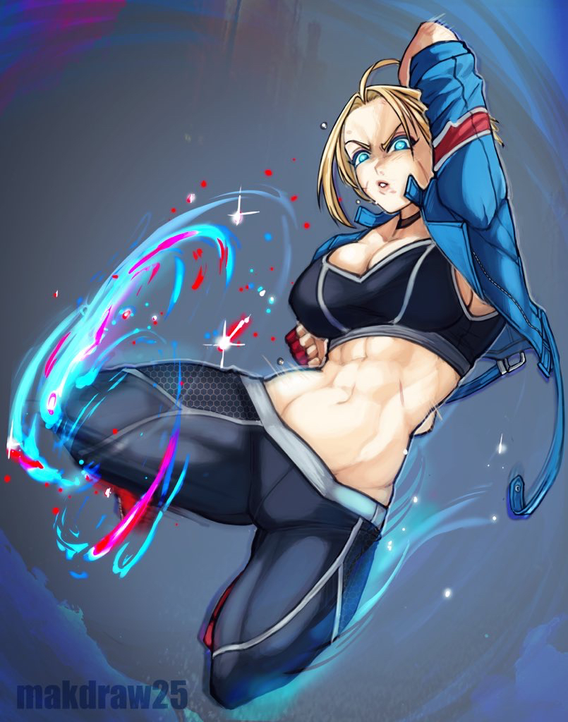 1girls abs big_breasts blonde_hair blue_eyes cammy_white clothed clothing color female female_focus female_only fighting fit_female hi_res large_breasts light-skinned_female light_skin looking_at_viewer makdraw25 muscles muscular muscular_female muscular_legs short_hair solo solo_female street_fighter street_fighter_6 tagme thick_thighs