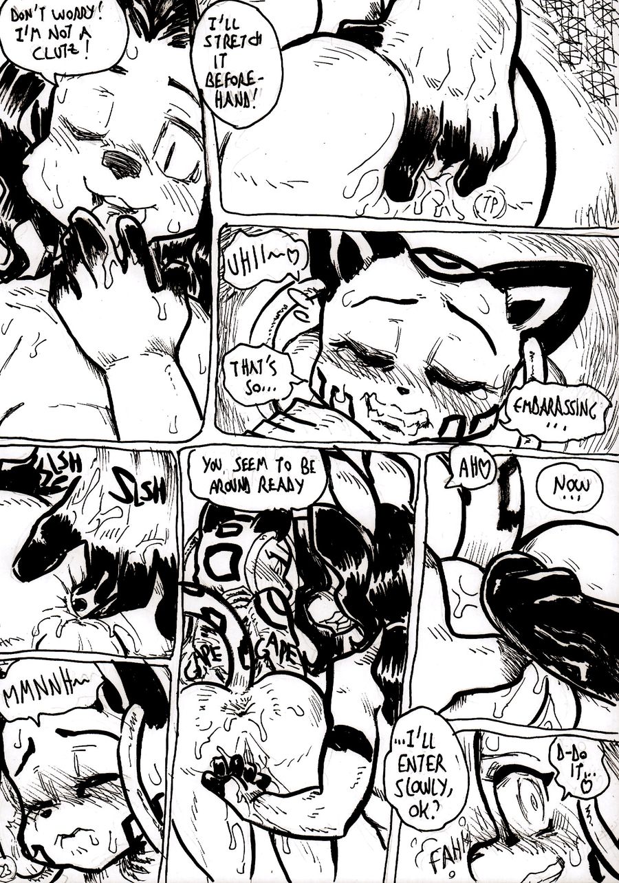 anal anal_fingering anthro big_penis blush cheetah comic daigaijin duo ear_piercing ear_ring english_text felid feline female fingering fur furryfight_chronicles hair heart hi_res humanoid_penis kangaroo looking_back macropod male mammal marsupial mikey_roo nude nyarai_(furryfight_chronicles) one_eye_closed penis piercing pussy sex straight text