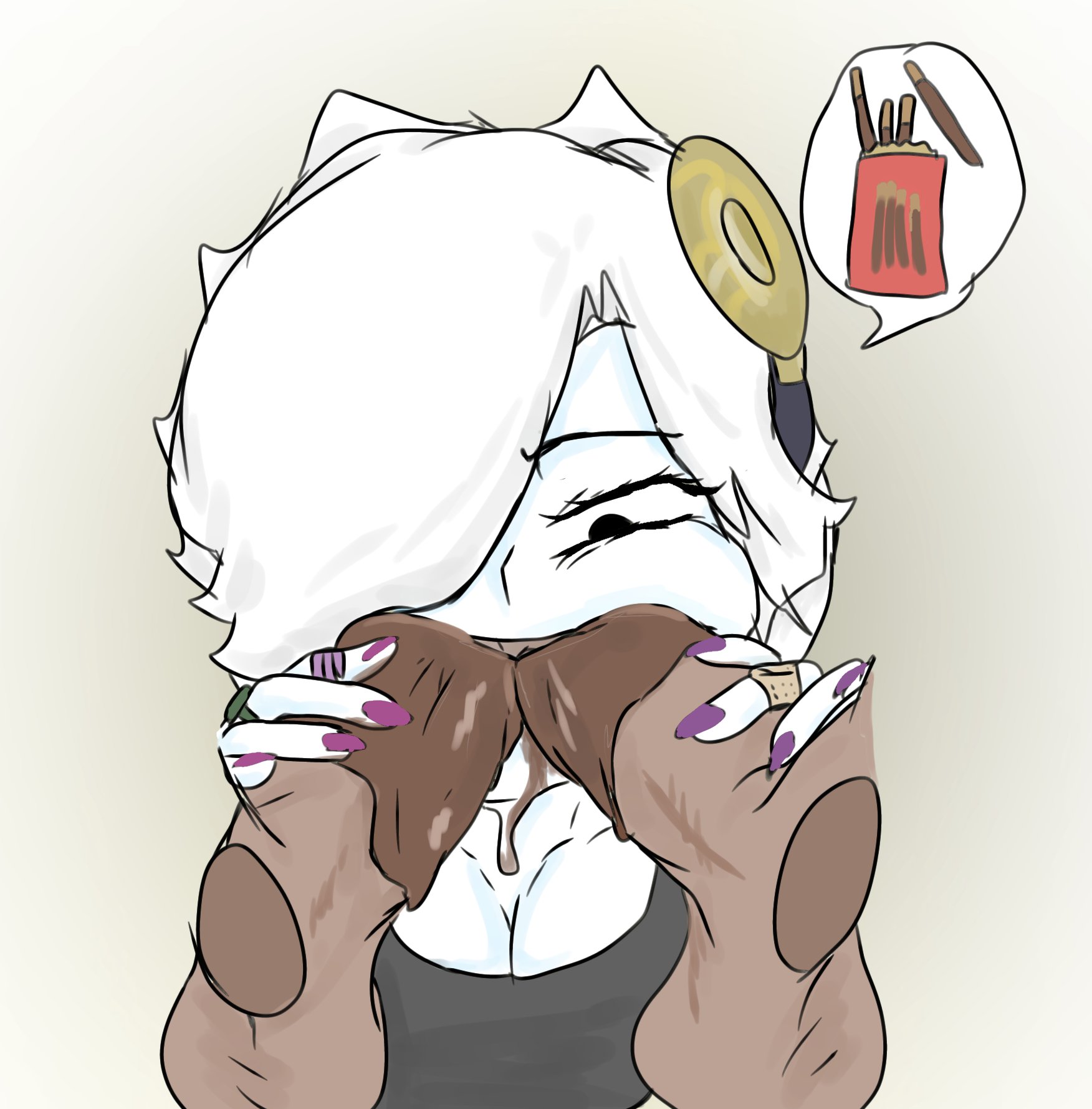 1girls, 2024, 2boys, blowjob, brawl stars, colette (brawl stars), female, male, sex, supercell, tagme, tot art
