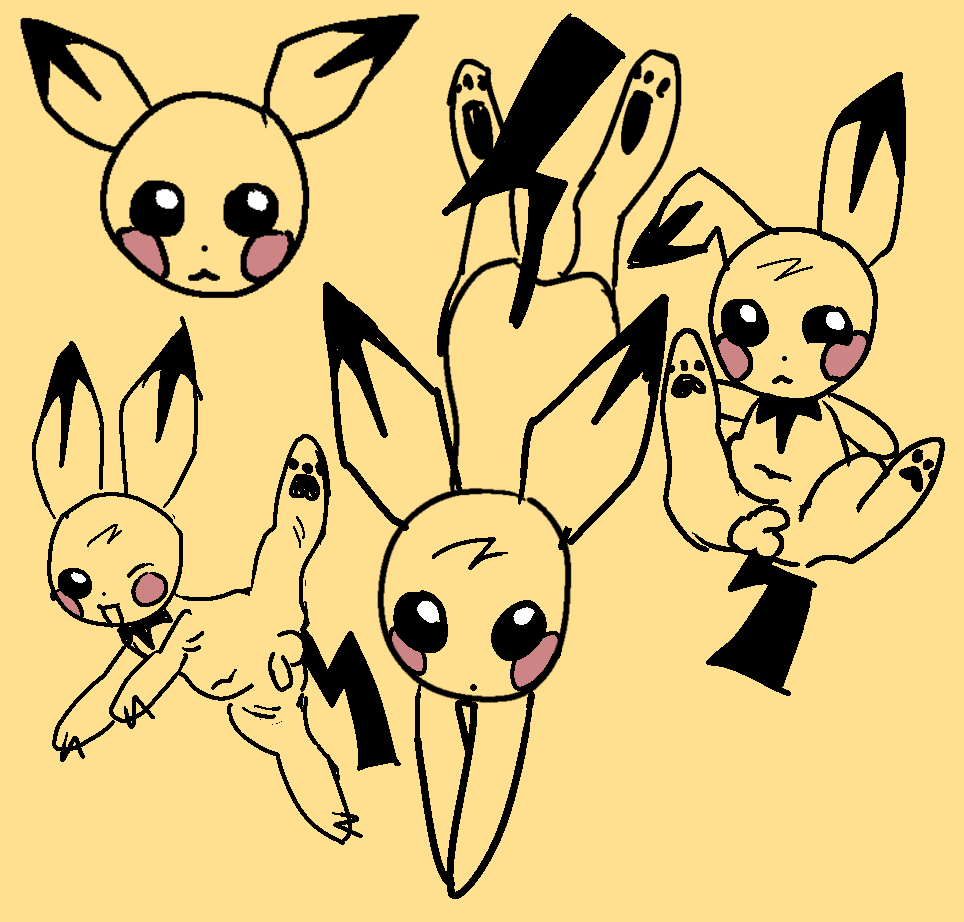 cute cute_face feral flaccid flaccid_cock flaccid_penis leg_grab leg_up legs_up male male_only pichu pokemon pokemon_(species)