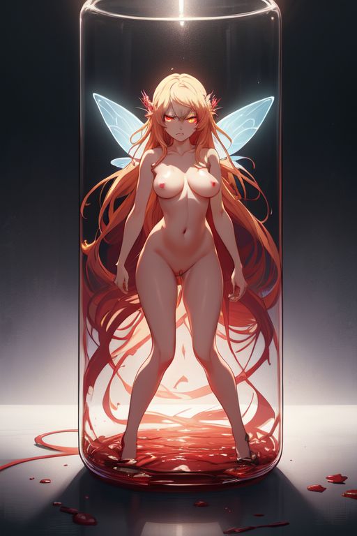 ai_generated artificial_intelligence breasts fairy fairy_wings predicament pussy trapped