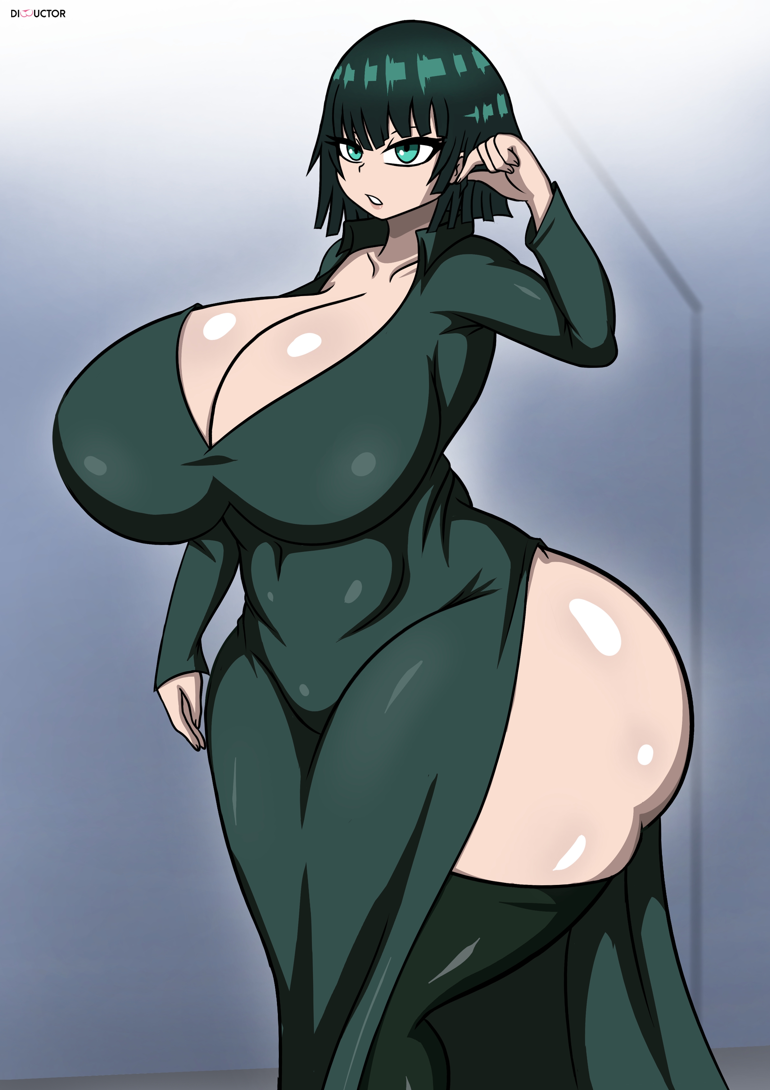 1girls, ass, big ass, big breasts, big thighs, breasts, busty, cleavage, clothed, clothed female, clothing, curvy, dibuctor, fat ass, female, female only, fubuki (one-punch man), giant ass, giant breasts, gigantic ass, gigantic breasts, gigantic thighs, huge ass, huge breasts, huge thighs, jpeg, large ass, large breasts, large thighs, massive ass, massive breasts, massive thighs, one-punch man, thick thighs, thighs, voluptuous, wide hips, wide thighs