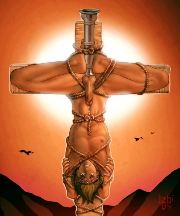 1boy abs anal anal_insertion anal_masturbation anal_object_insertion anal_penetration anal_sex anus ass balls bdsm bible blasphemy bondage catholic christian_cross christianity circumcised cross crossed_arms crucified crucifix crucifixion cum cum_drip cum_on_body cum_on_self cumming cumming_from_anal_sex cumming_while_penetrated cumshot erect erect_penis erection exibitionism exposed exposed_penis gay gay_anal gay_domination gay_sex improvised_sex_toy jesus jesus_christ male male_focus male_only male_penetrated male_ryona malesub medium_penis mythology outside penetrable_sex_toy penetration penis perineum perineum_bulge public public_domain public_nudity public_sex religion sex sex_toy sex_toy_in_ass sex_toy_insertion short_hair solo solo_focus solo_male submissive submissive_male tagme teen teen_boy teenage teenage_boy teenager testicles tied tied_up torture torture_instruments twink yaoi yuni