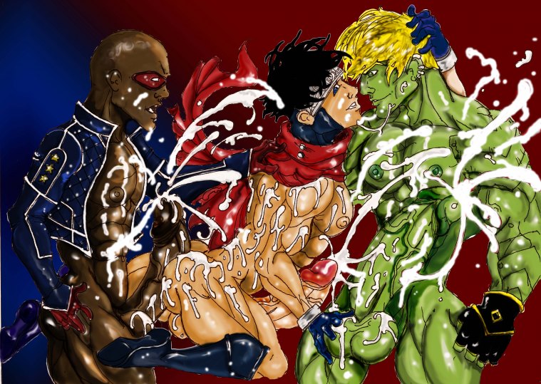 3boys cum dark-skinned_male dark_skin eli_bradley gay green_skin hulkling interracial jockman87 male male_only marvel patriot penis straight_hair wiccan yaoi young_avengers