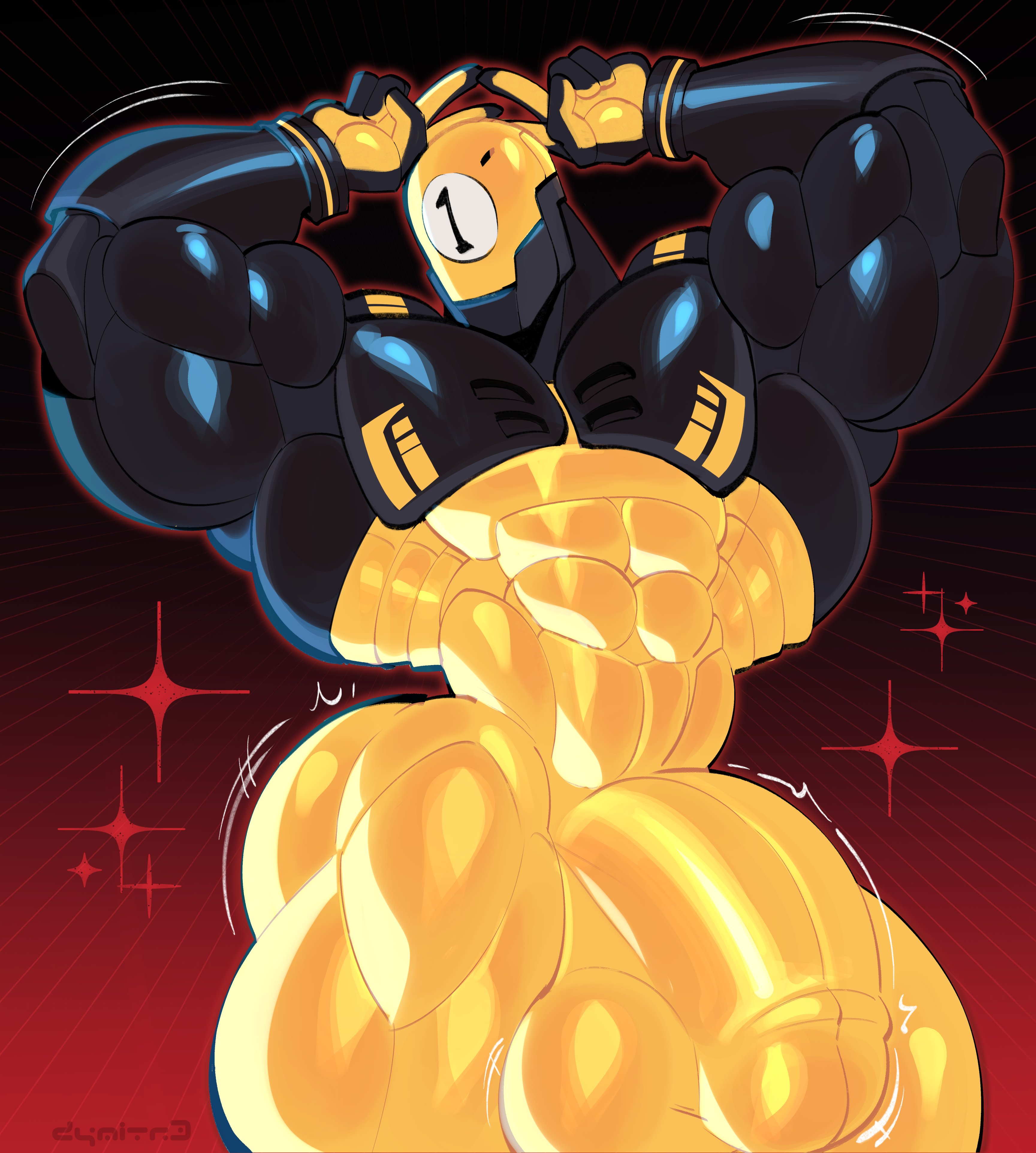 1-ball (fortnite), bara, dick, dymitr3, fortnite, gay, huge cock, male, male only, penis, unrealistic proportions