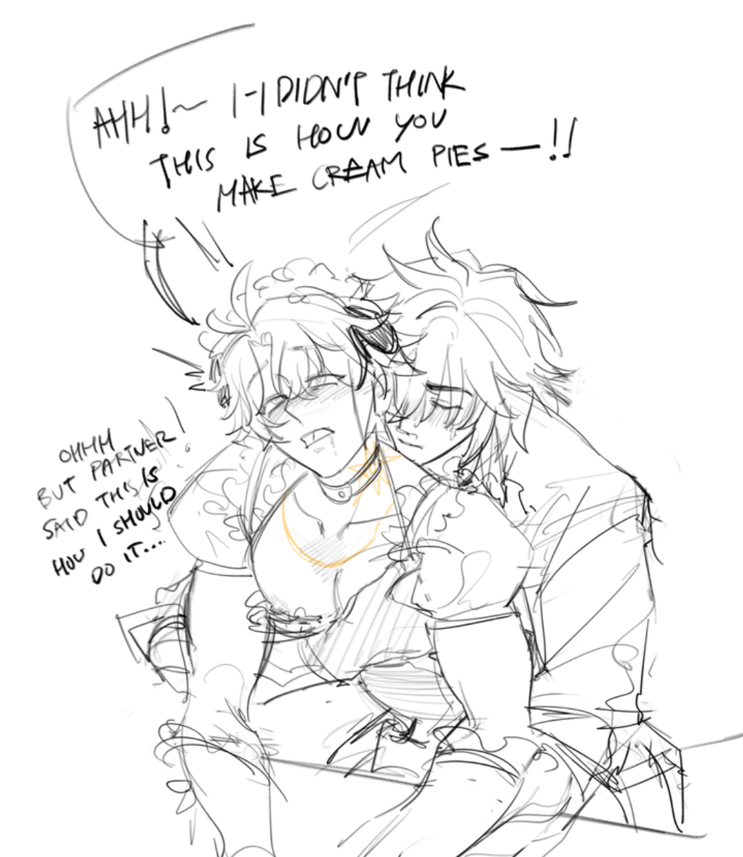 breasts, fondling, fondling breast, honkai: star rail, male, male/male, milking, mydei (honkai: star rail), phainon (honkai: star rail), pinching nipples, squeezing breast, yaoi