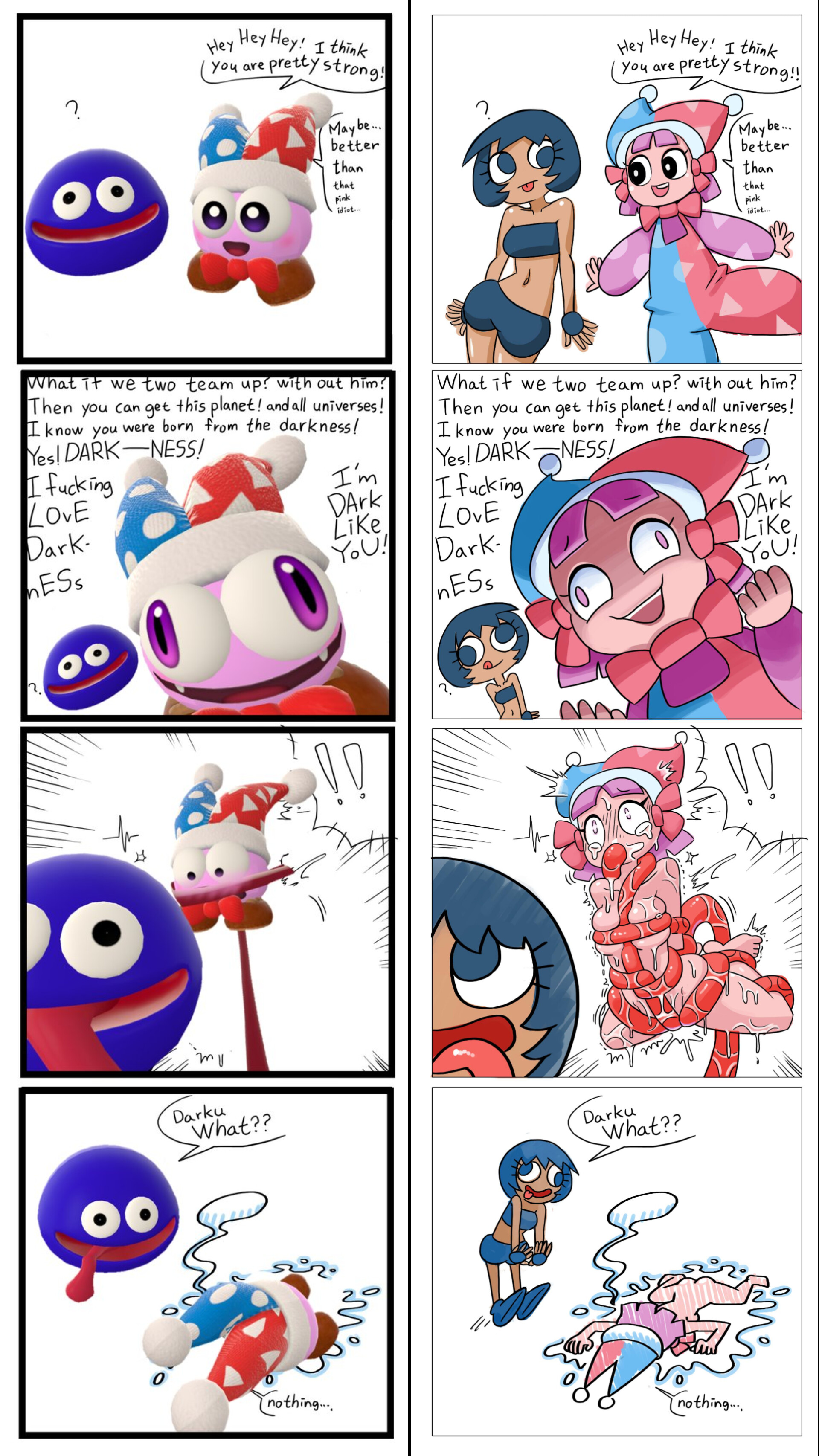 3d, dialogue, female/female, gooey (kirby), kirby (series), marx, marx (minus8), minus8, source filmmaker, yuuki momofox