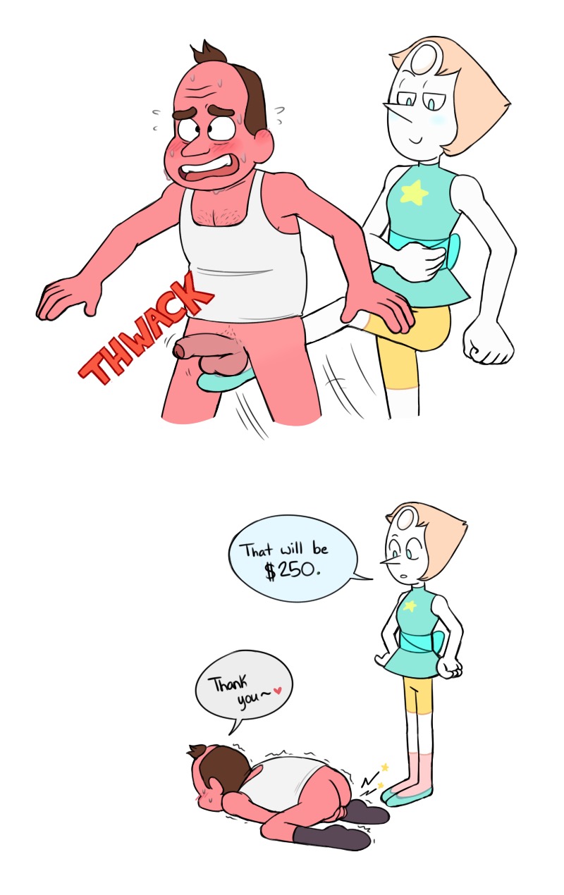 ball_busting ballbusting bill_dewey cartoon_network cock_and_ball_torture flats foreskin kick_in_the_balls male mayor_dewey partially_retracted_foreskin pearl_(steven_universe) penis sodabox steven_universe uncut violence