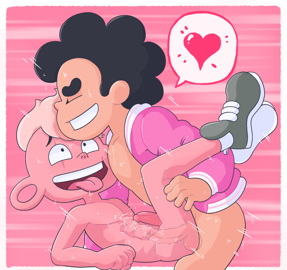 anal, anal sex, ardidon, gay, gay anal, gay sex, lars barriga, leaking precum, male, male focus, male only, male penetrated, male penetrating, male penetrating male, male/male, muscular, muscular male, penis, pink skin, precum, smile, steven quartz universe, steven universe, tongue, tongue out, x-ray, yaoi