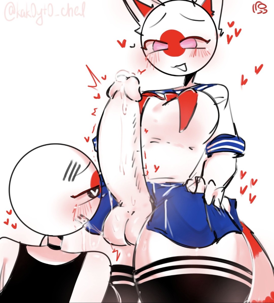 balls, balls licking, countryhumans, countryhumans girl, female, futa on female, futanari, intersex, tagme