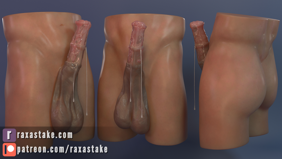 16:9 3d animal_genitalia animal_penis balls bodily_fluids cum disembodied_penis equine_penis erection genital_fluids horsecock male male_only penis raxastake simple_background