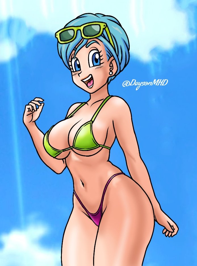 1girls bulma_briefs bulma_briefs daysonmhd dragon_ball dragon_ball_super dragon_ball_z female solo solo_female tagme