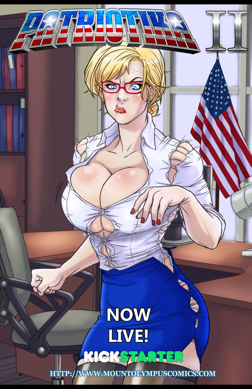 american_flag artist_request big_breasts blonde_hair blue_eyes blush breasts busty cleavage collarbone earrings eyelashes eyewear female female_focus female_only funny glasses hourglass_figure huge_breasts humor large_breasts lipstick long_fingernails long_hair nail_polish office office_lady patriotika pinup pose posing shirt skimpy skimpy_clothes skin_tight skirt sleeves_rolled_up standing stockings tagme thatbumzzz thick_thighs tied_hair wardrobe_malfunction wide_hips