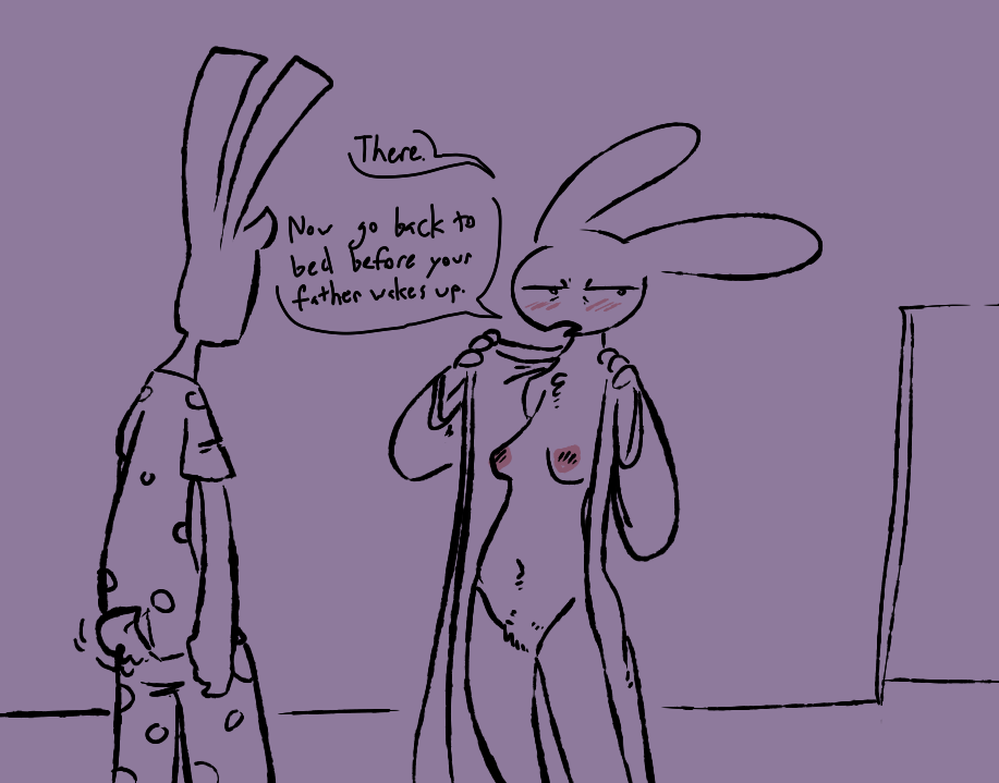 2020 anthro areola blush bonworth_(roommates) breasts carrol_(roommates) clothed clothing dialogue digital_drawing_(artwork) digital_media_(artwork) duo english_text female flashing incest_(lore) infidelity lagomorph leporid looking_at_another looking_away male male/female mammal medium_breasts mother_(lore) mother_and_child_(lore) mother_and_son_(lore) nipples open_clothing open_robe pajamas parent_(lore) parent_and_child_(lore) parent_and_son_(lore) pattern_clothing pink_areola pubes rabbit robe roommates:motha scut_tail short_tail son_(lore) spots spotted_clothing tail text the_weaver