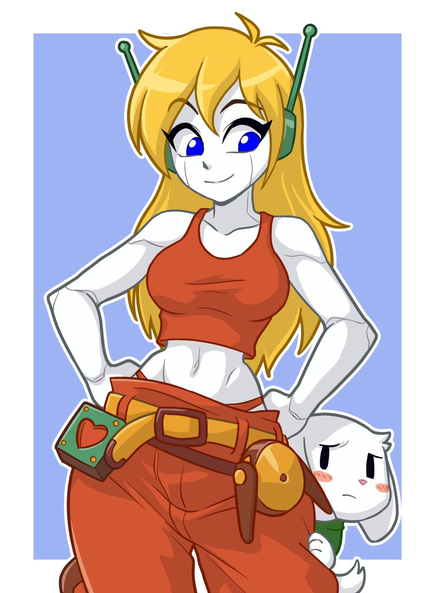 big ass, big breasts, big butt, big thighs, big titties, breasts, cave story, centinel303, clothing, curly brace, curvaceous, curvaceous female, curvaceous figure, curvy, curvy figure, curvy hips, female, female focus, female only, long hair, tagme, tana351, yellow hair