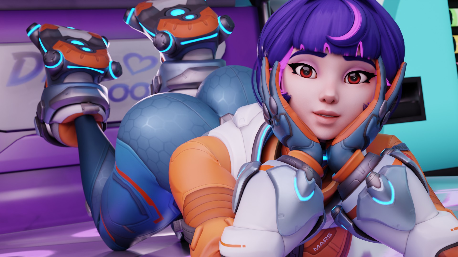 athletic female, bubble butt, curvy figure, dzooworks, juno (overwatch), overwatch, voluptuous