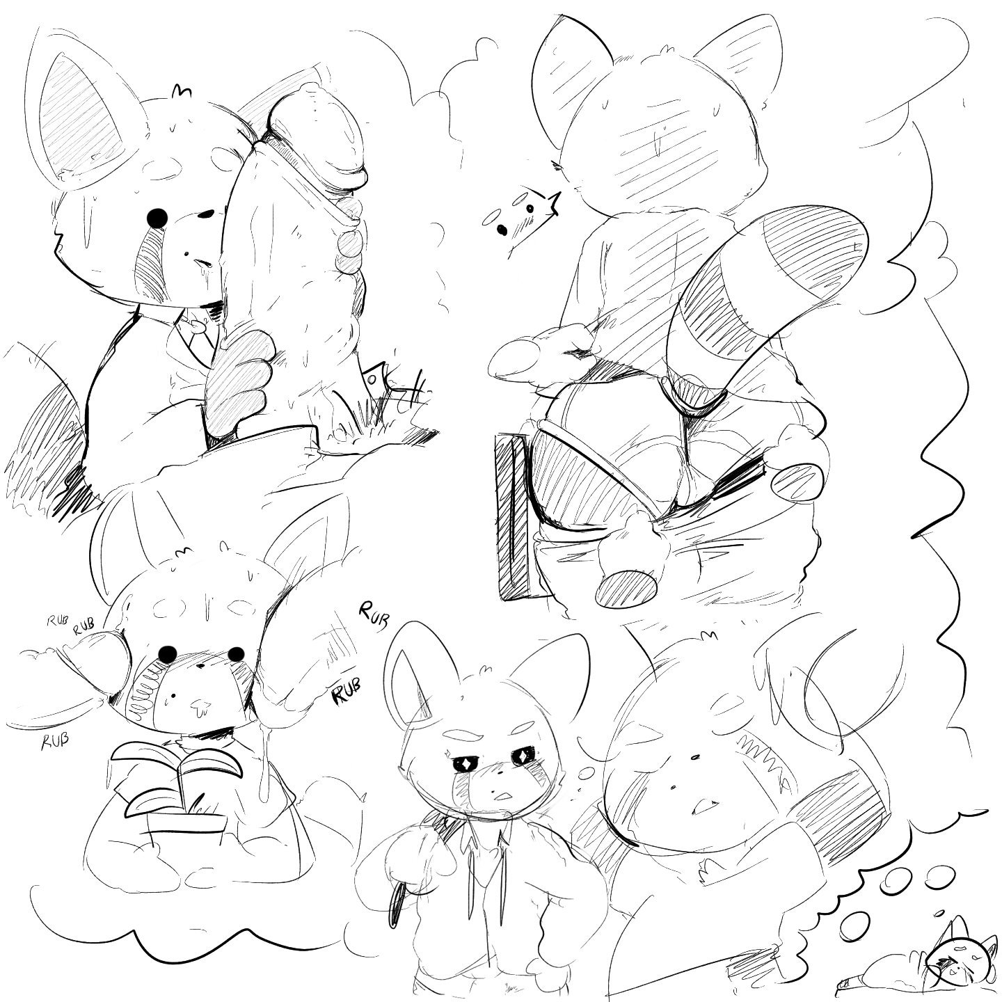 aggressive retsuko, ass, autism, big ass, big penis, elchilenito, furry, gay, male, male only, netflix, penis, resasuke, smooth fur, wide hips, yaoi