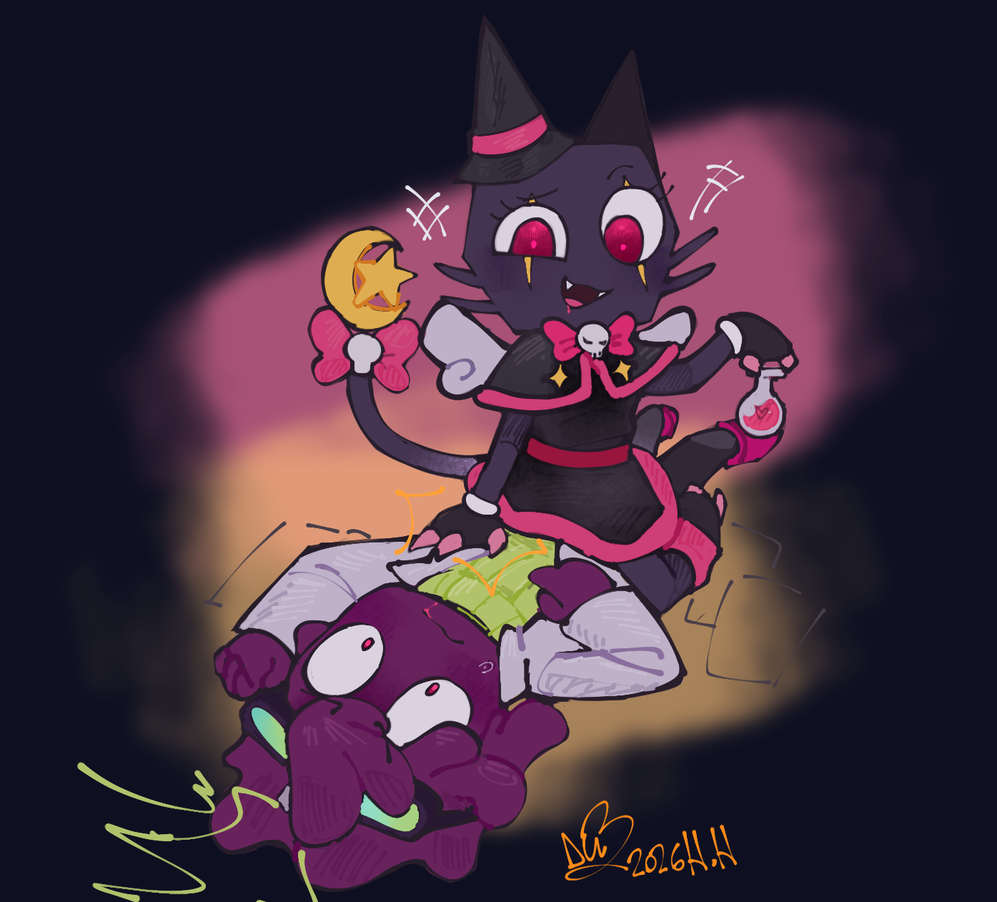 cowacase (artist), dandy's world, roblox, rubber, scraps (dandy's world), sfw, waxwell (dandy's world), xd