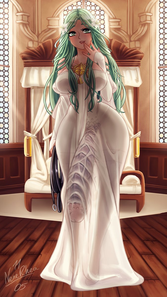 1futa 9:16 breasts busty clothed clothing curvy dragon_cock fire_emblem fire_emblem:_three_houses futa_only futanari hourglass_figure huge_breasts huge_cock hyper_penis intersex large_breasts large_penis monster_cock nabatean_(fire_emblem) nenerhea nintendo penis penis_under_clothes penis_under_dress rhea_(fire_emblem) see-through solo thick_thighs voluptuous wide_hips