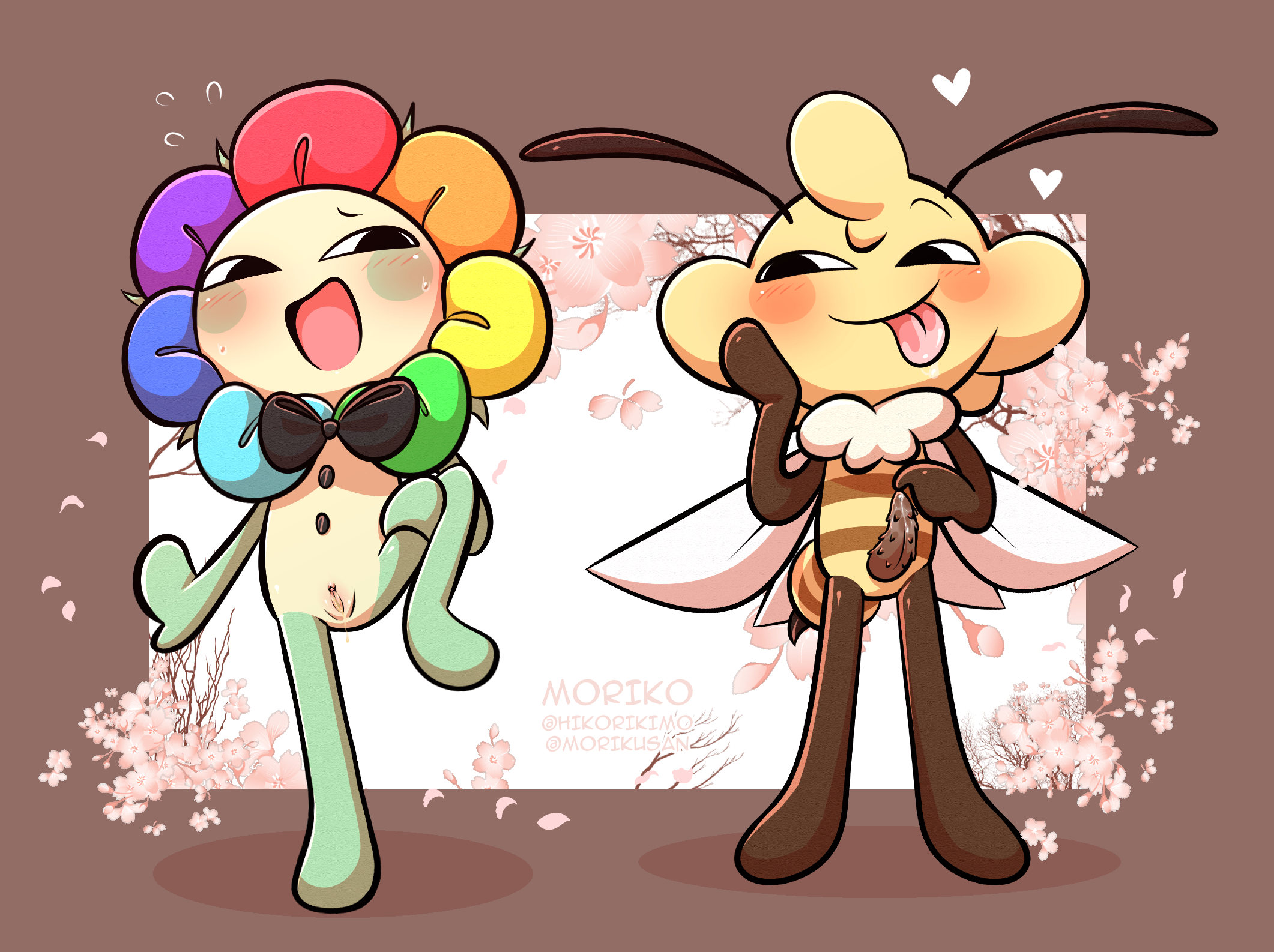 2boys, bee, beez, beez (hikorikimo), birthday, cervix, cum, cum in pussy, cum in vagina, cuntboy, dandy (dandy's world), dandy's world, dandys world oc, flower, gay, gay sex, happy birthday, intersex, male, morikusan, nectar, oc, pussy, pussy juice, sakura, toons, womb