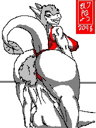 anthro ass athletic back_muscles big_breasts big_butt breasts clothed clothing cunnilingus elmo-san facesitting female galina lifeguard low_res male one-piece_swimsuit oral pussy raised_tail reptile scalie sea_serpent sex shark swimwear thick_thighs vaginal_penetration