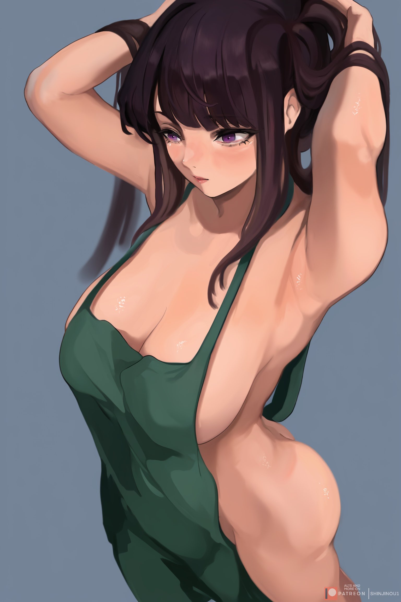, 1girls, ass, big ass, big breasts, big thighs, breasts, breasts out, bubble ass, curvy, curvy body, curvy female, curvy figure, curvy hips, fat ass, huge breasts, huge thighs, komi can't communicate, komi shouko, komi-san wa komyushou desu, massive thighs, shinjinou, starbucks, starbucks barista, thick ass, thick legs, thick thighs, thunder thighs, thunderthighs, tits, tits bigger than head, tits out, voluptuous, voluptuous female, wide hips, wide thighs