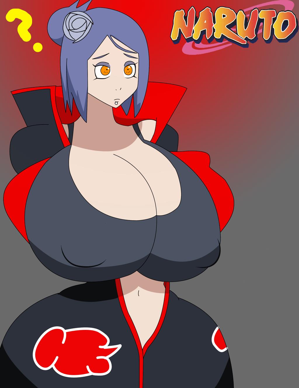 alternate breast size, breasts, breasts bigger than head, curvy, female, female only, hips, huge breasts, human, hyper, hyper breasts, igphhangout, konan, naruto, naruto (series), solo, solo female, thick thighs, thin waist, wasp waist, wide hips