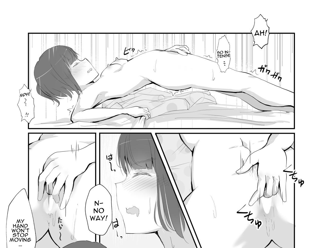 1female, 1girls, blushing female, boarding school, clitoral masturbation, clitoral stimulation, clitoris, close up pussy, close up view, comic, cutout panel, dormitory, english text, english translation, female, female masturbation, fingering, fingering self, functionally nude, functionally nude female, japanese onomatopoeia, light skin, light-skinned female, maguro shining, manga, manga page, masturbating, masturbating female, masturbation, monochrome, onomatopoeia, pijama, pussy, schoolgirl, yuri