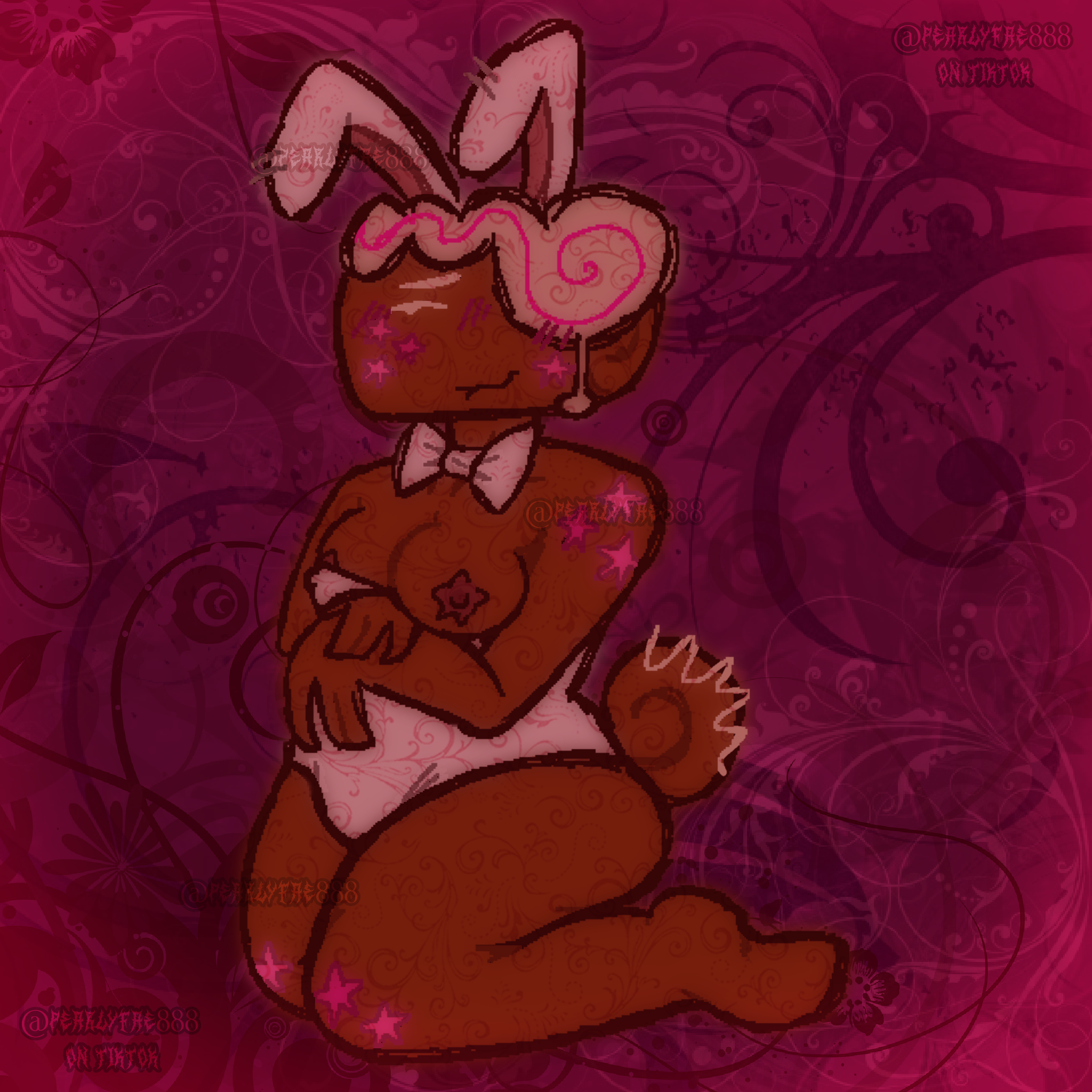 breasts, bunnysuit, cosmo (dandy's world), dandy's world, female, non-human, rule 63, sexy, sexy body