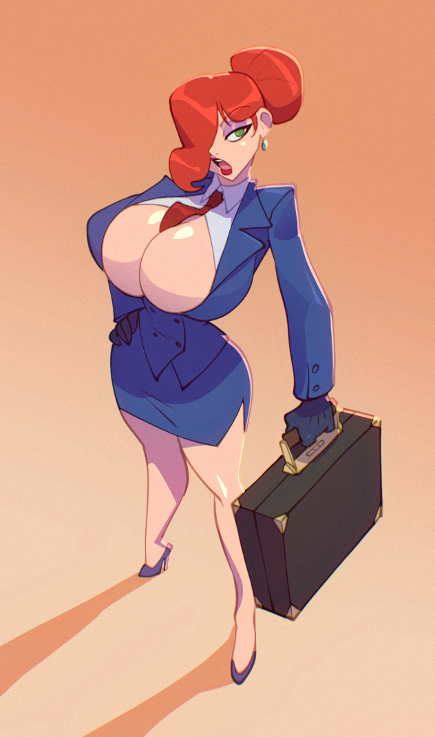 big breasts, bigdad, breasts, cleavage, disney, jessica rabbit, large ass, large breasts, lawyer, office lady, red hair, thick thighs, who framed roger rabbit