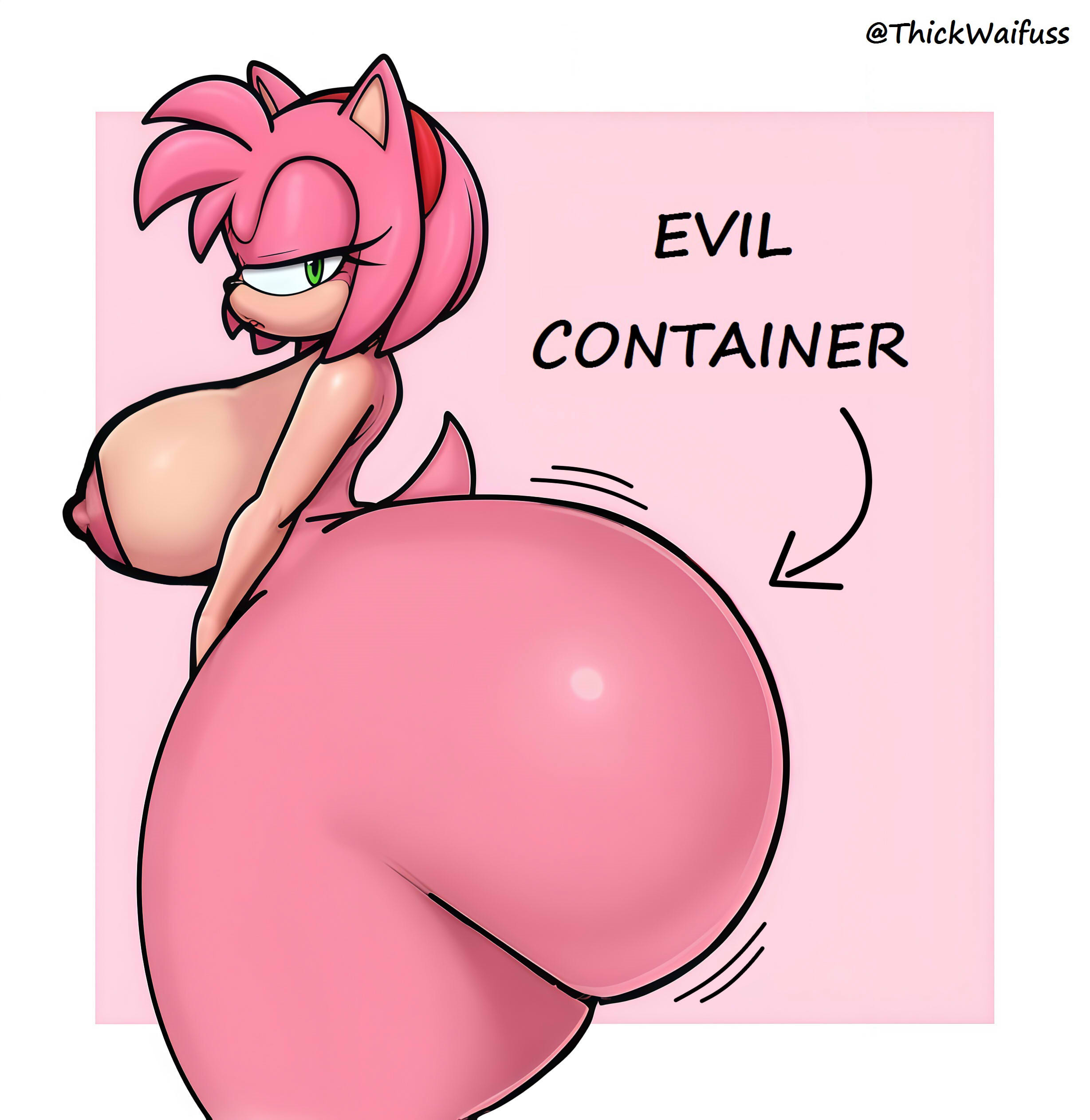 1girls, ai generated, amy rose, ass, ass bigger than head, big ass, big breasts, big butt, big nipples, breasts, comic, evil container, exposed ass, exposed breasts, exposed butt, female, furry, furry ass, furry breasts, furry ears, furry female, furry only, furry tail, gigantic ass, gigantic breasts, gigantic butt, hips, huge ass, huge breasts, huge butt, hyper ass, hyper breasts, hyper butt, large breasts, meme, sega, sonic, sonic (series), sonic the hedgehog (series), thickwaifuss