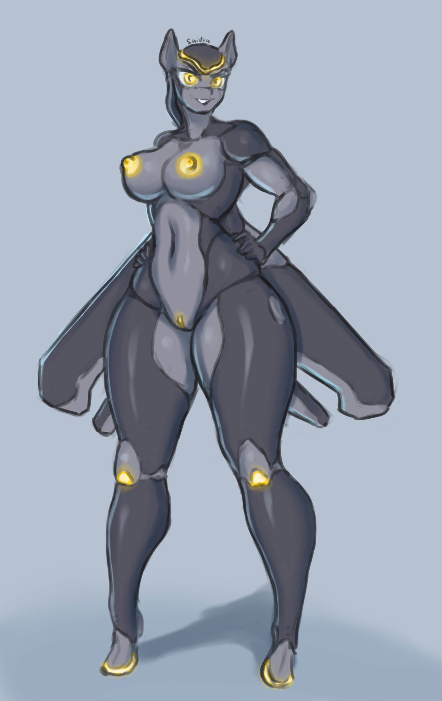 absurd res, aeromorph, aircraft, aircraft humanoid, anthro, breasts, equid, equine, female, hi res, horse, humanoid, living aircraft, living machine, living vehicle, looking at viewer, machine, mammal, pony, pose, robot, saidra, solo, thick thighs, vehicle