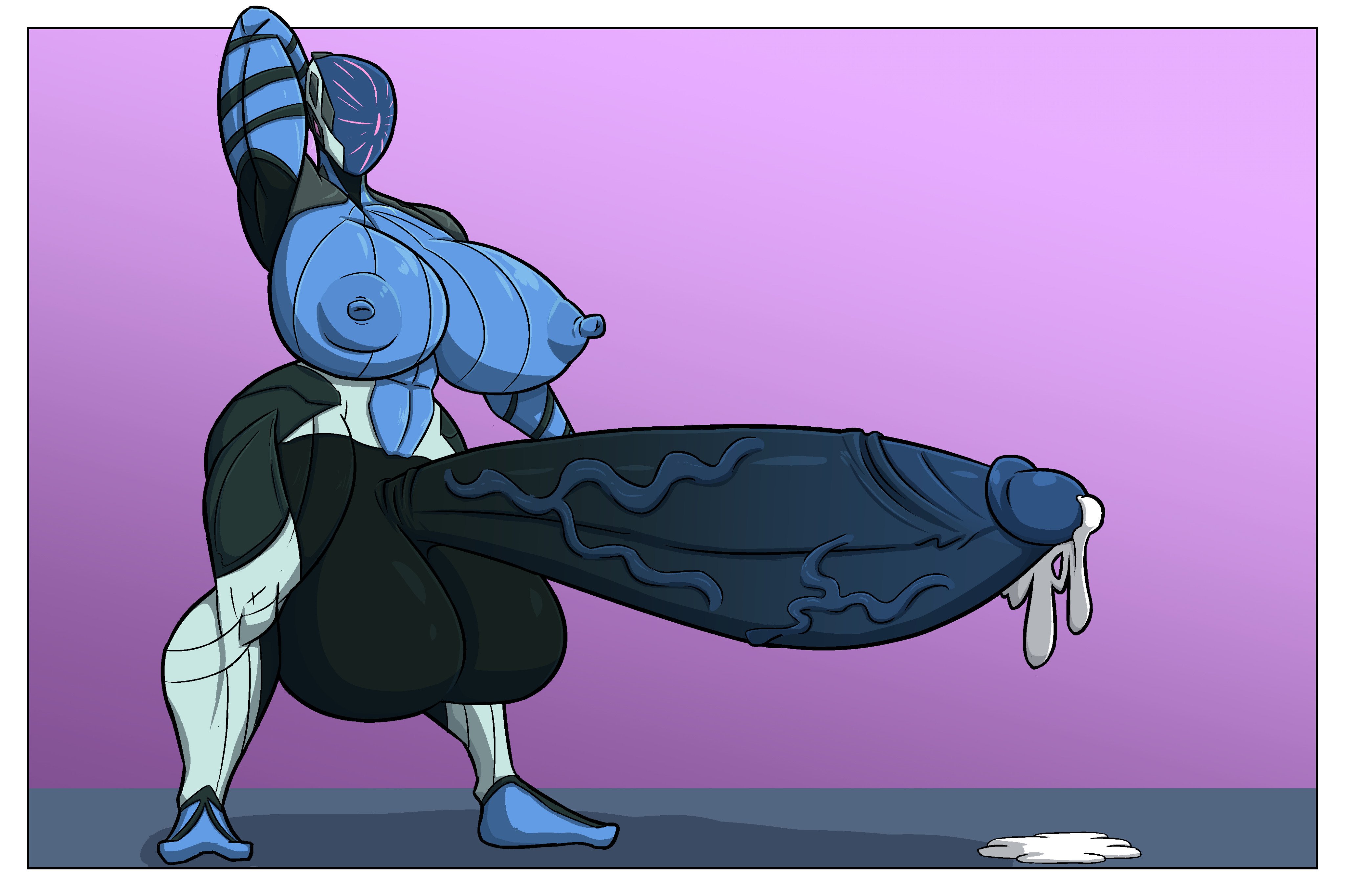 1futa, 2d, areolae, balls, breasts, comic, cum, futanari, genital growth, huge balls, huge breasts, huge cock, hyper balls, hyper breasts, hyper penis, intersex, mag (warframe), muscular, muscular futa, nipples, penis, penis growth, solo, solo futa, thick penis, tourin17, transformation, veiny penis, warframe