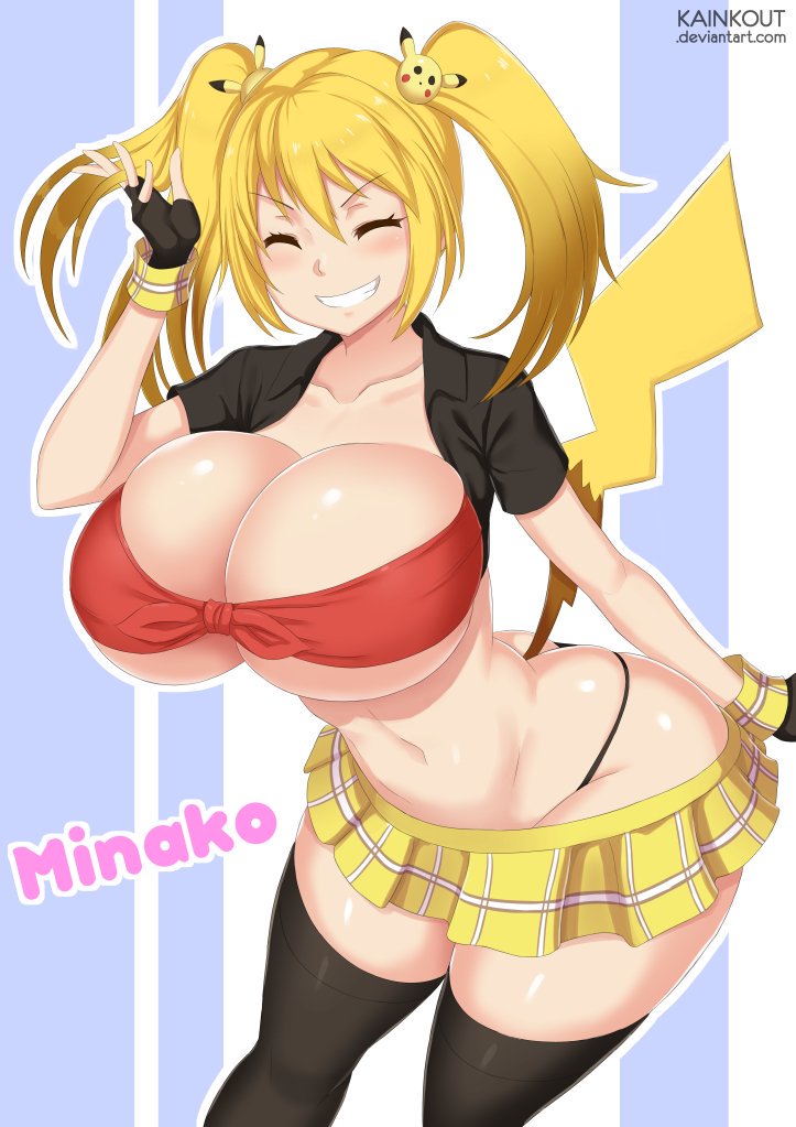 1girls, big breasts, breasts, cosplay, costume, curvy, female, kainkout, nintendo, pikachu, pikachu (cosplay), pokemon, pokemon (cosplay), solo