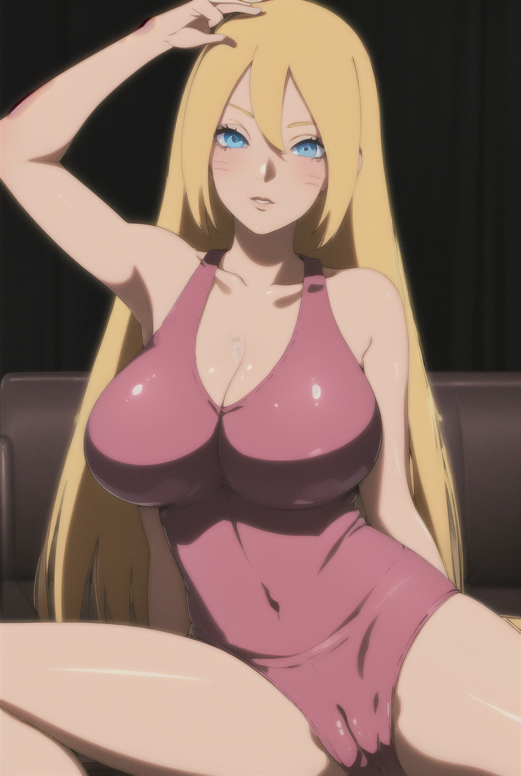 1girls adapted_costume ai_generated arm_behind_head arm_up bare_arms bare_shoulders big_breasts blonde_hair blue_eyes blush boruko boruto:_naruto_next_generations busty cameltoe cleavage clothing couch cute erect_nipples female female_focus female_only gender_transformation genderswap_(mtf) large_areolae large_breasts legs_apart legs_held_open leotard light-skinned_female light_skin looking_at_viewer nai_diffusion naruto naruto_(series) nipple_bulge nose_blush on_back one_arm_up open_mouth pale-skinned_female pale_skin partially_clothed rule_63 see-through see-through_clothing sexy_no_jutsu shounen_jump solo solo_female solo_focus spread_legs spreading stable_diffusion thick_thighs thighs underwear uzumaki_boruto vagina very_long_hair voluptuous wide_hips yaouchiha