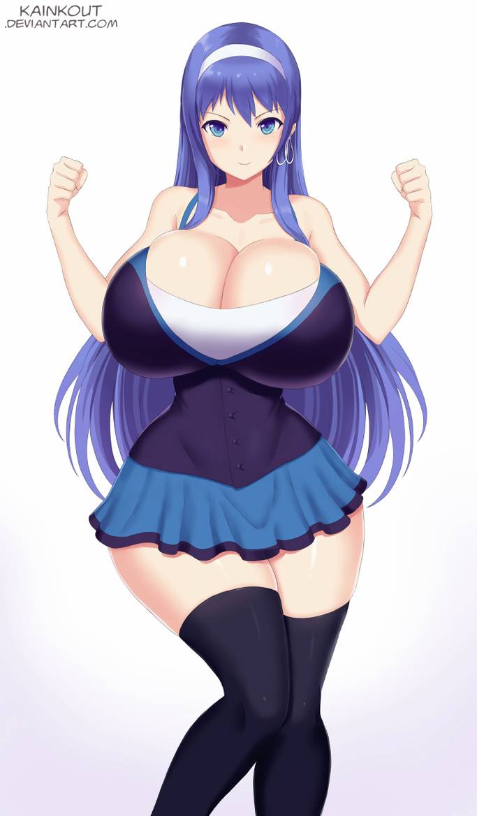 breasts, female, huge breasts, kainkout, tagme, thick thighs