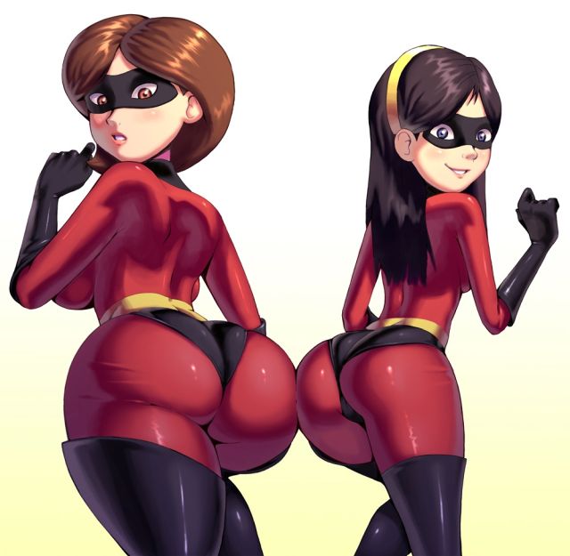 2d 2girls apostle armwear ass big_ass big_breasts big_butt black_hair blue_eyes boots brown_eyes brown_hair brunette busty butt clothed clothed_female clothes clothing color colored curvaceous curvy dark_hair dat_ass disney domino_mask elastigirl eyewear female female_only footwear full_color fully_clothed gloves hair hairband handwear helen_parr human human_only large_ass large_breasts legwear long_hair looking_at_viewer looking_back mask medium_hair milf mother_and_daughter multiple_females multiple_girls no_penetration pixar round_ass smile smiling smooth_skin standing superheroine the_incredibles thick_ass tight_clothing violet_parr voluptuous white_background wide_hips yellow_background