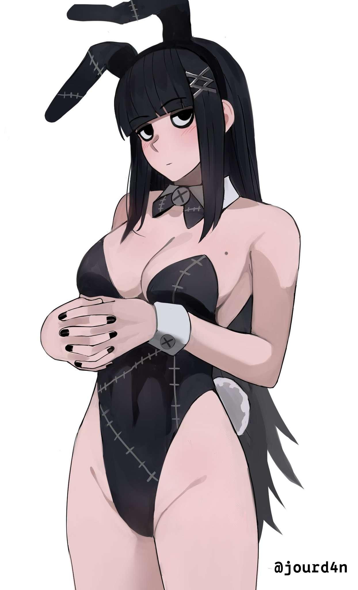 1girls, 2d, 2d (artwork), 2d artwork, bare arms, bare chest, bare hands, bare hips, bare legs, bare shoulders, bare skin, bare thighs, belly, belly button, big boobs, big breasts, black bowtie, black bunny ears, black bunnysuit, black eyes, black fingernails, black hair, black hairband, black leotard, black nail polish, black nails, black topwear, black-eyed female, black-haired female, blank expression, blank eyes, blank stare, blunt bangs, blush face, blush lines, blushing, blushing female, blushing lines, bored, bored expression, bowtie, breasts, bunny ears, bunny tail, bunnygirl, bunnygirl outfit, bunnysuit, busty, busty female, busty girl, cleavage, collar, collarbone, curvaceous, curvaceous body, curvaceous female, curvaceous figure, curvaceous hips, curvy, curvy body, curvy female, curvy figure, curvy hips, digital, digital art, digital drawing, digital drawing (artwork), digital media, digital media (artwork), drawing, elbows, emotionless, exposed arms, exposed chest, exposed hips, exposed legs, exposed shoulders, exposed skin, exposed thighs, female, female focus, female only, fingernails, fingers, flushed, flushed face, gelvira (jourd4n), goth girl, groin, hair ornament, head tilt, high resolution, highres, hourglass figure, inguinal crease, inguinal ligament, jourd4n, large boobs, large breasts, lean figure, legs closed, legs together, leotard, long hair, looking at viewer, midriff, mole, mole on body, mole on breast, mole on chest, nail polish, nails, narrow waist, navel, neutral expression, oc, original, original art, original artwork, original character, shoulders, sidelocks, simple background, slender body, slender waist, slim female, slim waist, solo, standing, thighs, thighs together, tilted head, topwear, upper body, voluptuous, voluptuous body, voluptuous female, voluptuous figure, voluptuous woman, white background, white collar, white wrist cuffs, wide hips, wrist cuffs