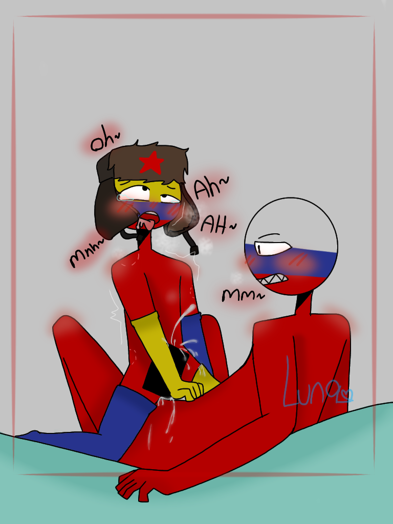 ahe_gao ass censored colombia colombia_(countryhumans) countryhumans cum penis russia russia_(countryhumans) sex