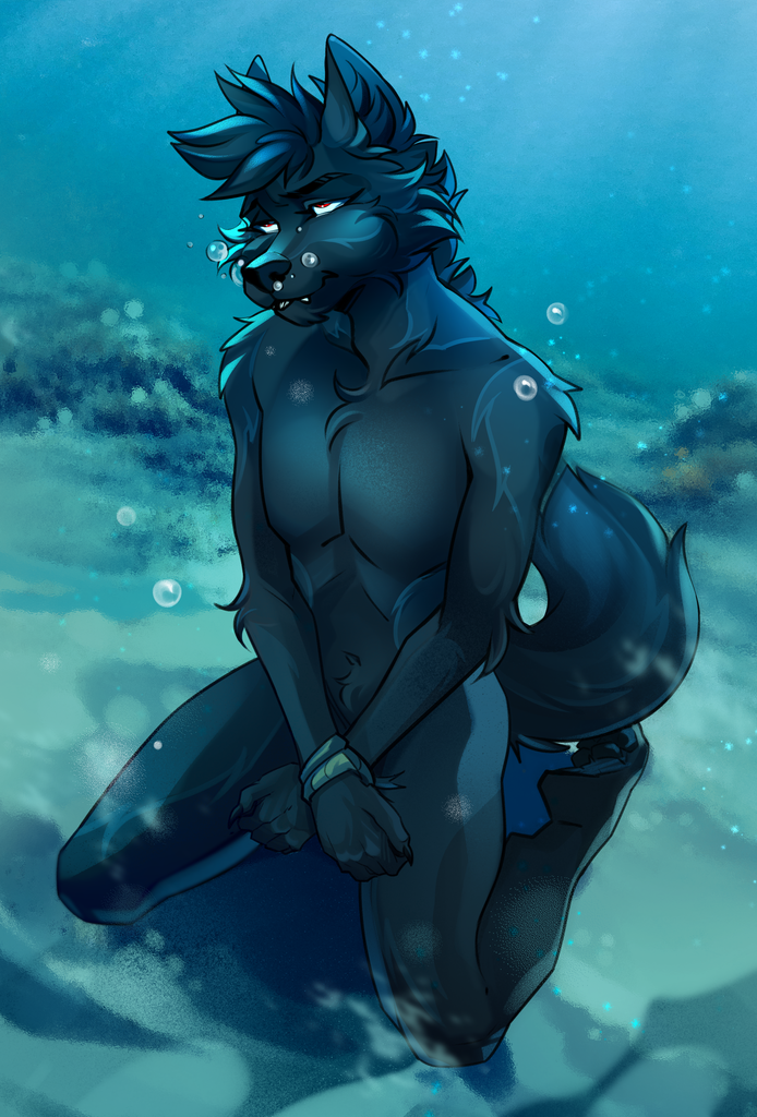 about_to_drown asphyxiation barefoot blub cross_eyed crosseyed drowning eyes_rolling_back feet furry glub puffy_cheeks soles submerged tagme underwater