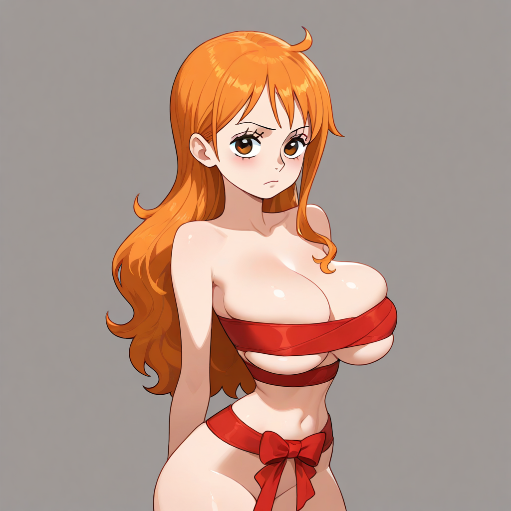 ai_generated christmas_outfit female female_only nami_(one_piece) one_piece radiant659