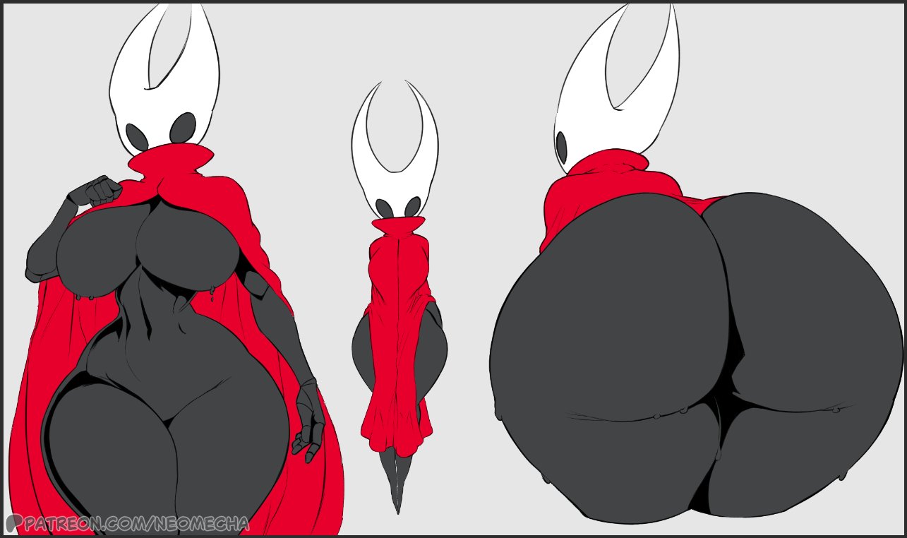 1girls, ass, big ass, big butt, black body, black skin, bubble ass, bubble butt, bug, bug girl, female, hollow knight, hornet (hollow knight), large ass, large butt, neomecha4, silksong