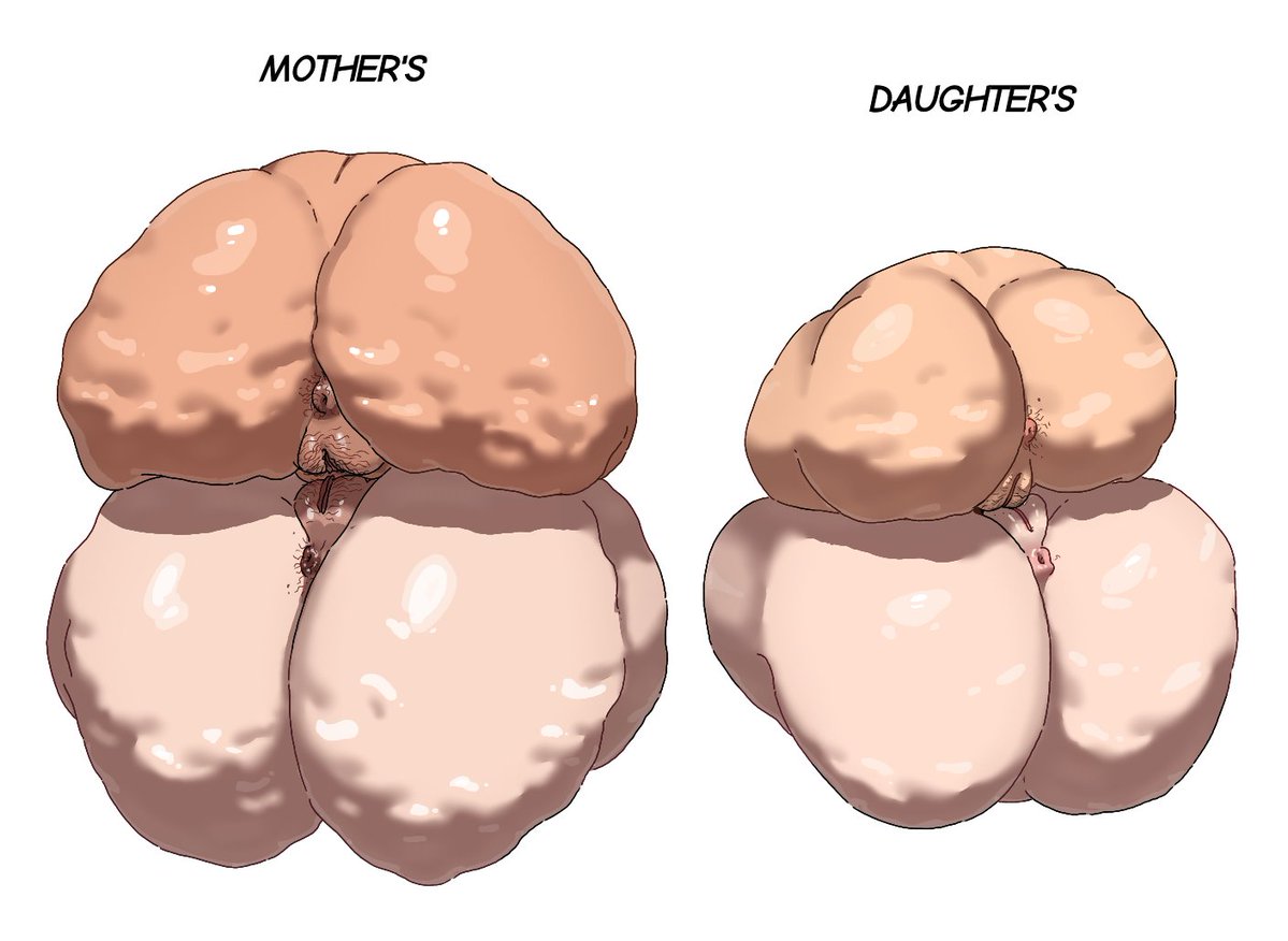 4girls, amber (fellatrix), ass focus, ass hair, ass on ass, ass to ass, bbw, cellulite, cellulite ass, cousins, cousins (lore), dudeman80085, fat ass, fat female, fellatrix, fellatrix (style), hairy anus, hairy pussy, large ass, mother and daughter, peggie sue (fellatrix), presenting, pubic hair, pussy outline, related, ruby (fellatrix), siblings, stuck in wall, suzie q (fellatrix), tagme, tan skin