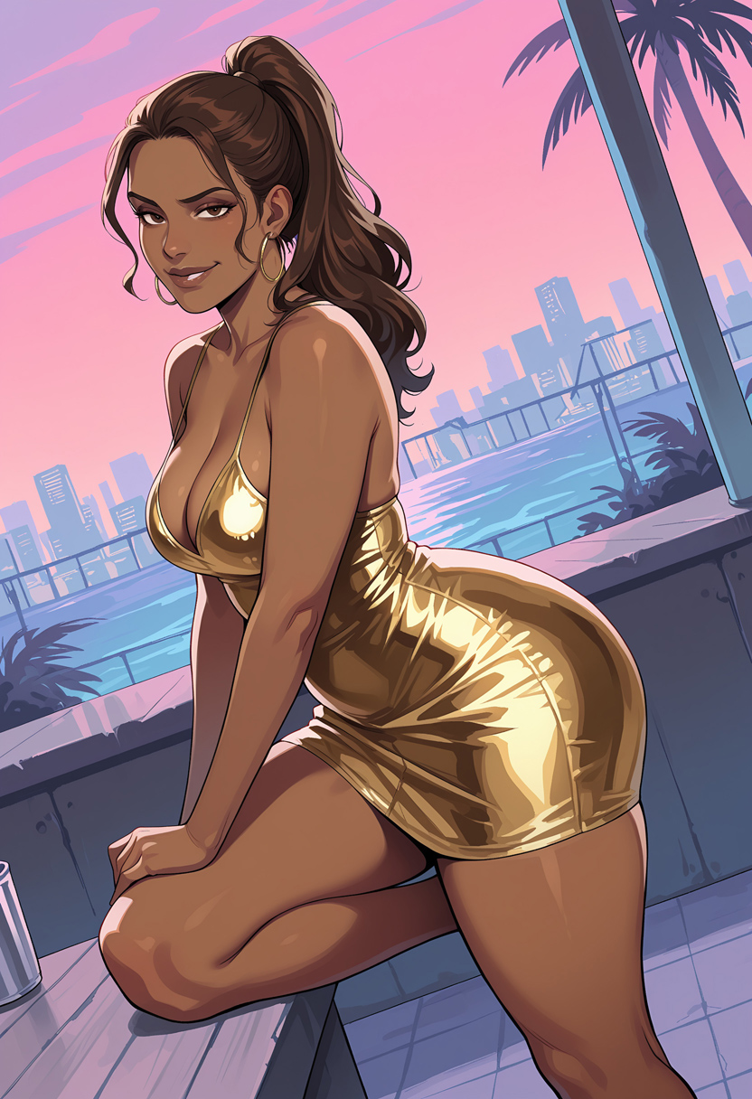 Lucia Caminos (Grand Theft Auto) Rule 34 Image